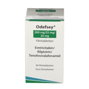 ODEFSEY® (emtricitabine, rilpivirine, and tenofovir alafenamide) tablets, for oral use.