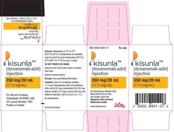 Kisunla (donanemab-azbt) Injection - Image 2